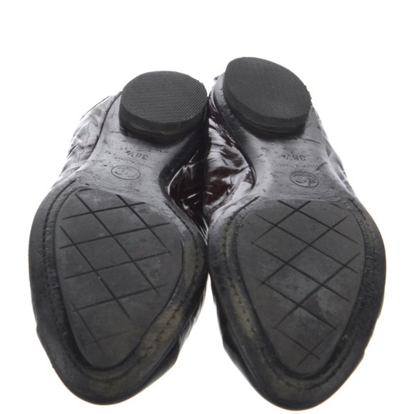 Chanel 2008 Interlocking CC Logo Ballet Flats Size 8.5 - Picture 3 of 3